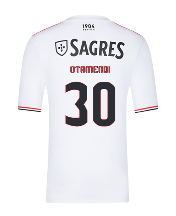 2021/22 Benfica Away Kit Soccer Jersey with Otamendi 30 printing